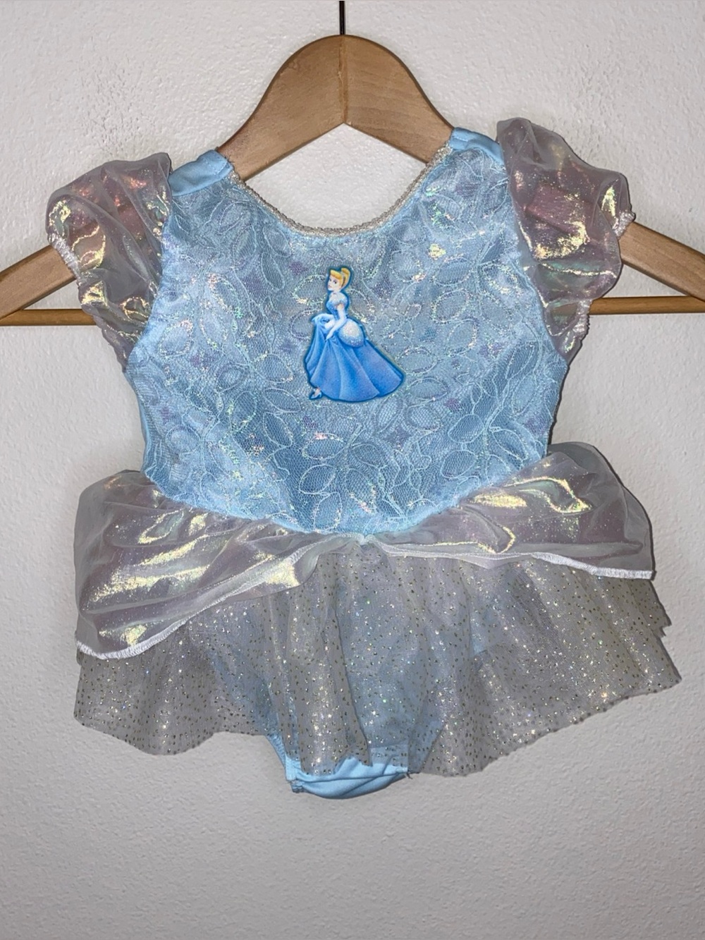 Vintage 2000 Disney Cinderella Costume Bodysuit Tutu 18-24 months Halloween